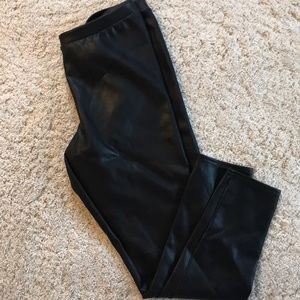 Lauren Conrad faux leather leggings size L